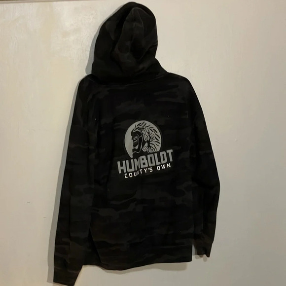 Humboldt California heavy fleece lined pullover hoodie with native logo large - Picture 3 of 10